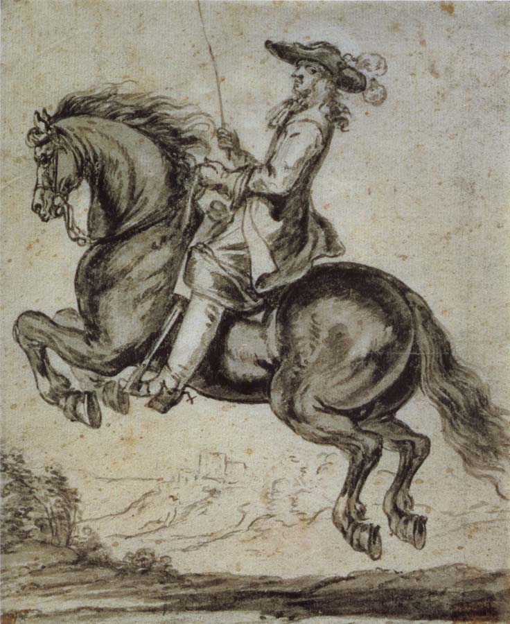 William duke of Newcastle, to horse